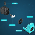 Fish Tank Water Pool Submersible Pump Circulation Filtration Pump Brushless Motor Ceramic Shaft Water Pump Flow Regulation. 