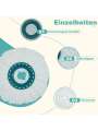 Mop Replacement Compatible with Leifheit Clean Twist Disc Mop System Mop Head Replacement  Microfiber Very Absorbent. 
