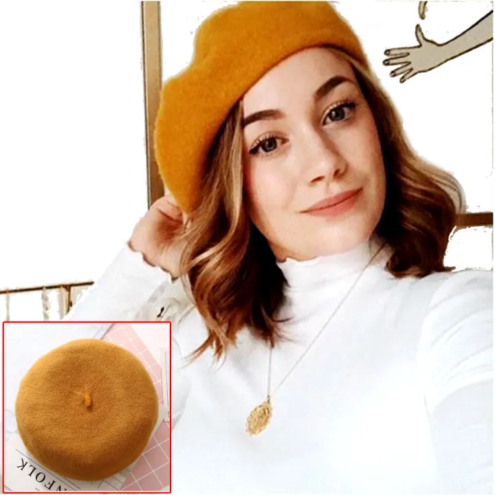 Beret%20beret%20hat%20(adult)%F0%9F%92%A5Thai%20stock%F0%9F%92%A5Solid%20French%20spring%20and%20winter%20beret%20plain%20color%20-%20Image%204