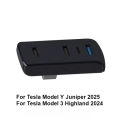 Docking Station for Tesla New Model 3 ModelY Juniper Glove Box Expansion USB Hub Fast Charging Upgrade Data Transfer Adapter.