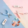 Creative Mini Portable Folding Scissors Morandi Simple Paper-Cutting Art Tool Stationary Scissors Office School Supplies.