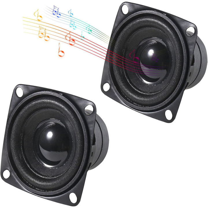 2/4PCS 2" 8Ohm 10W DIY Small Full Range Audio Speaker Stereo Woofer Loudspeaker for Arduino and DIY Speaker