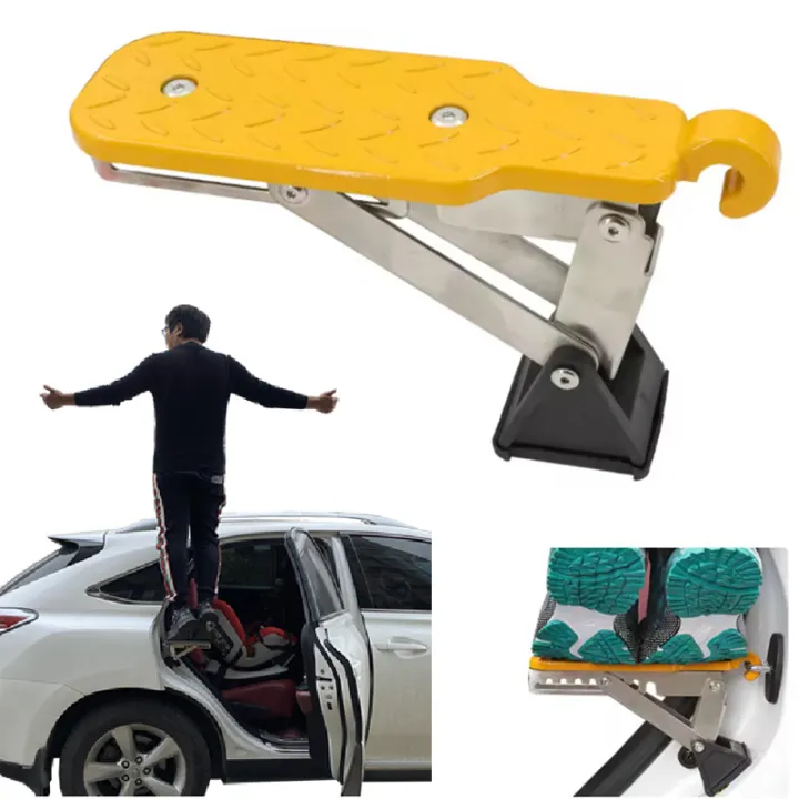 Car Door Step Foldable Universal Fit Door Hook Step StandPedal for Car ...