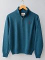 Full Sleeves Quarter Zip High Neck Sweater For Men's / Men's Winter Woolen Jersey / Men's Winter Collection. 
