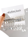 10pcs Gold Color Creative Simple Earrings Set for Women Fashion Temperament Hollowed-out Butterfly Love Earrings Jewelry Gifts.