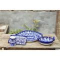 13 piece Set|Handmade and Handpainted |Blue Pottery |Dinner set|Serving Set|Serveware|Crockery|Ceramics. 