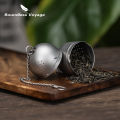 Boundless Voyage Titanium Tea Strainer Infusers Tea Ball with Extended Chain & Hook for Loose Tea, Herbs Ti/3207A. 
