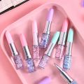 1 Pcs Creative Pen Lipstick Shape Glitter Gel Pen Quicksand 0.5mm Signature Pen Stationery School. 