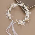 Children's Garland Headband Pearl Crown Girl Princess Korean Headdress Performance Flower Girl Wedding Accessories For Kids. 
