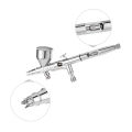 KKmoon Gravity Feed Airbrush Kit Set for Art Craft Paint Hobby Model Body Nail Air Brush 0.2/0.3/0.5mm 9cc. 