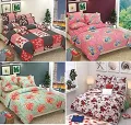 Bedsheet 6×7.5Feet  with 2 pillow covers multy colour. 