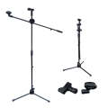 Iremax microphone stand, microphone stand, condenser microphone stand, high-low adjustment, 105-185 m Folding lightweight handheld boom microphone stand condenser microphone stand. 
