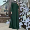 ZANZEA Muslim Women Summer Abaya Sundress Solid Islamic Clothing Marocain Vestido Robe Femme Fashion Long Sleeve Kaftan Dress.