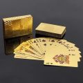 Bizzy Magic Poker Gold Foil Poker Durable and Waterproof Game Props Souvenir Gift Perfect for Magic, Poker, Parties. 