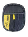 Upgrade Edition Large Pet Static Hair Removal Gloves - Black Polypropylene Cat Grooming Gloves with Yellow Accents.