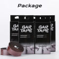 2PCS Bicycle Handlebar Tape Bicycle Road PU Artificial Leather EVA Textured Punch Strap Cycling Gear 2150x30x3mm Accessories.