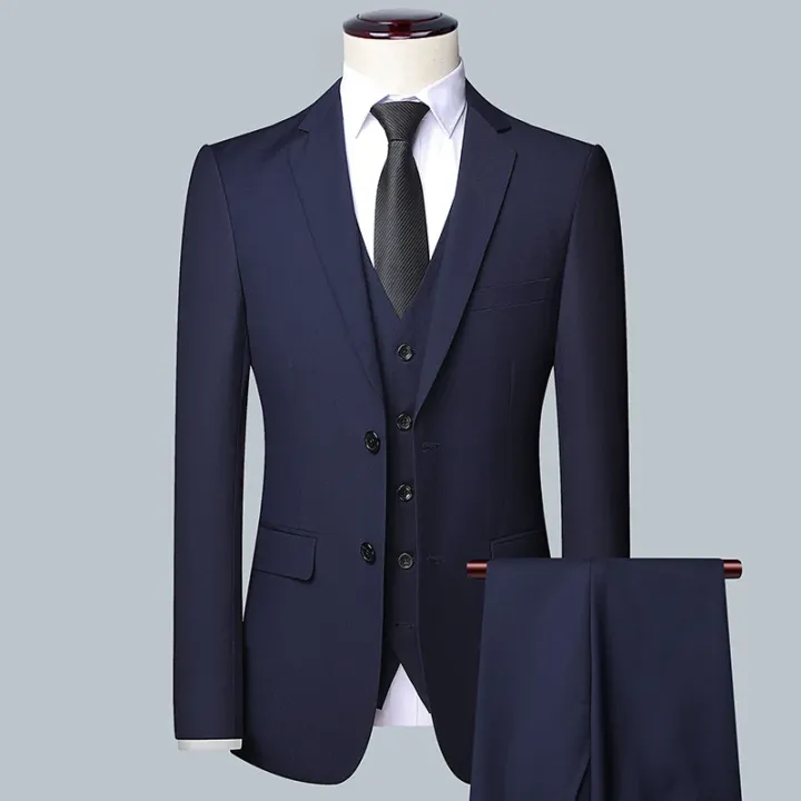 Men's%20Solid%20Color%20Business%20Suit%202025%20High%20Quality%20Fashion%20Banquet%20Wedding%20Trend%20Groom%20Best%20Man%20Single%203/2/1%20-%20Image%202