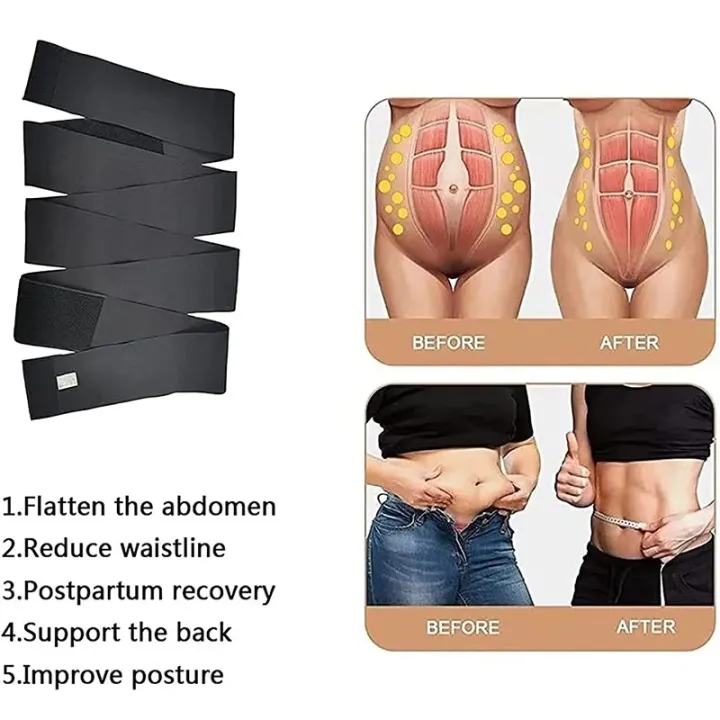 Wrap%20Bandage%20Invisible%20Waist%20Trainer%20for%20Women%20Trimmer%20Tummy%20Sweat%20Waist%20Wraps%20Belt%20with%20Loop%20Stomach/Belly/Body%20Shaper%20-%20Image%203