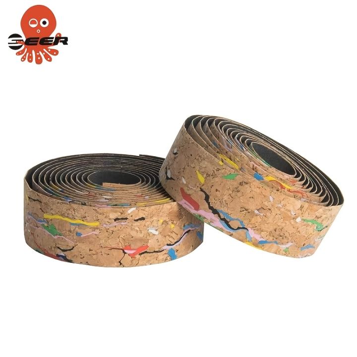 SEER%20Cork%20Road%20Bike%20Handlebar%20Tape%20Shockproof%20Non-Slip%20Stain%20Resistant%20Silicone%20EVA%20Comfortable%20Bike%20Grip%20Tape%20for%20Handlebars%20-%20Image%207