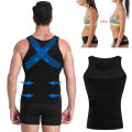 Men's Shapewear Slimming Body Corset Vest Shirt Compression Abdomen Tummy Belly Control Slim Waist Cincher Underwear Sports Vest. 