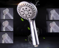 Rabbit mall shower set, high pressure shower set, 5 adjustable pressure shower set with shower + 1.5 strap + hanger. 