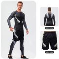 Men's Running Leggings Sportswear Quick Dry Gym Fitness Tights Workout Training Jogging Sports Trousers Compression Sport Pants. 