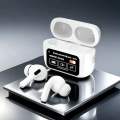 A9 Pro wireless AirPods Earphones with 100% working ANC and transparency best quality earbud AirPods with digital display for IOS and Android. 