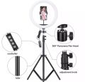 10 -inches LED Ring Phil Dimmable Ring light With 7 Feet Stand and Featuring Powerful LED Technology for Stunning Lighting Effects.