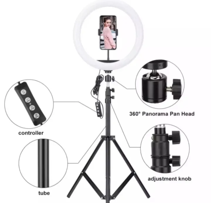 10%20-inches%20LED%20Ring%20Phil%20Dimmable%20Ring%20light%20With%207%20Feet%20Stand%20and%20Featuring%20Powerful%20LED%20Technology%20for%20Stunning%20Lighting%20Effects%20-%20Image%202