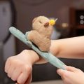 Kawaii Capybara Animal Slap Snap Wrap Bracelets Dog Cat Stuffed Animal Plush Toy Kid Cute Hand Ring Wristband Creative . 