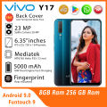 Vivo - Y17 8GB RAM + 256GB (𝐅𝐫𝐞𝐞 𝐓𝐞𝐦𝐩𝐞𝐫𝐞𝐝 𝐆𝐥𝐚𝐬𝐬 & 𝐂𝐨𝐯𝐞𝐫) 18W Dual-Engine Fast Charging. 