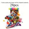 56pcs/28pcs/14pcs Cat Toys Mixed Pack. A Combination of Various Plastic Toys and Plush Toys Suitable for Multiple Cats To Play. 