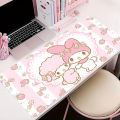 Pink My M-melody Anime Mousepad Cartoon Cute Kawaii Mouse Pad Soft Keyboard Pad Pc Accessories Table Mat Gaming Cabinet Carpet.