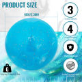 Caiton Premium Park Golf Ball – 60mm/2.36in, Fluid Art Design, Red, Blue, Green, 4-Layer Construction.