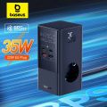 Baseus 35W Fast Charger 7 in 1 Power Strip Desktop Charging Station With 1200J Surge Protector Digital Display For iPhone . 