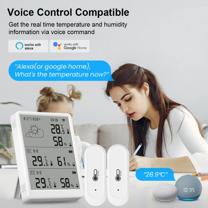 New%20Tuya%20WiFi%20Weather%20Station%20Thermohygrometer%20Gateway&2/4/6/8/10%20pcs%20Outdoor%20IP65%20Waterproof%20433mhz%20Temperature&Humidity%20Sensor%20-%20Image%204