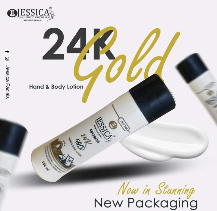 Jessica Luxury 24K Gold Moisturizing Body Lotion Beauty Lotion - 150ml