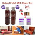 Furniture Polish Natural Wood Color / Light Brown Wood Color With Shiner Set. 