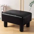Small Rectangle Foot Stool, Velvet Fabric Footrest Ottoman Stool. 