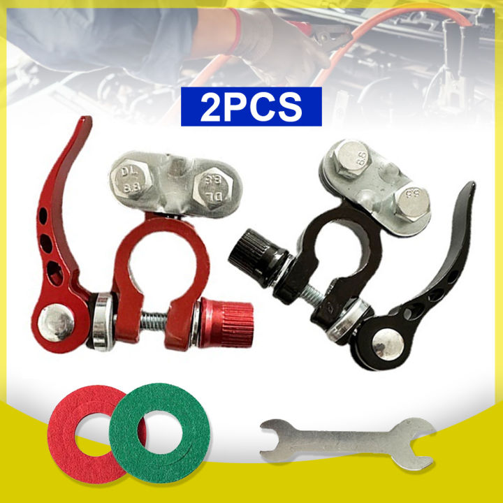 1 Pair Quick Release Car Battery terminals 12V 24V Auto Top Post Battery Terminals Wire Cable Clamp Terminal Connectors