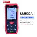 UNI-T LM100A Laser Rangefinder Laser Distance Meter Digital Range Finder Tape Measure. 