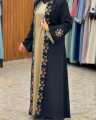 premium quality dubai cherry georgette fabric embroidery work adjust koti borka without hijab for women. 