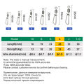 DNDYUJU 10-50X Fishing Swivels With Interlock Snap Pin Rolling Swivel Stainless Steel Fishhooks Lure Carp Connector Fishing Tool. 