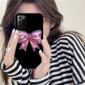 Korean Cute Pink Bow Phone Case For Samsung Note 8 9 10 20 pro plus lite M 10 11 20 30 21 31 51 A 21 22 42 02 03. 