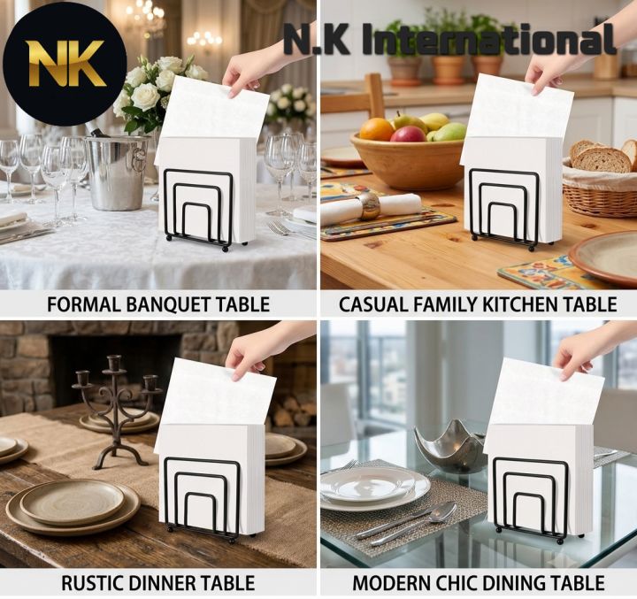 Standing%20Napkin%20Dispenser%20Metal%20Rotating%20Napkin%20Holder%20for%20Kitchen%20Dining%20Table,%20Pepper%20Shakers%20Not%20Included%20-%20Image%203