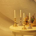 1Pair 1:12 Dollhouse Miniature Candle Holder Candlestick Candelabra Model Home Decor Toy Doll House Accessories.