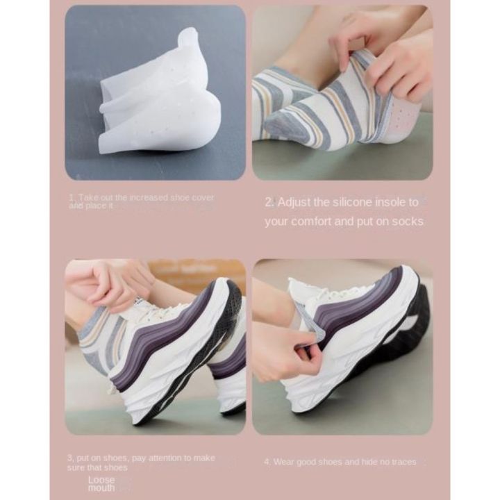 Silicone%20Invisible%20Height%20Socks%20New%202.0-4.0cm%20Invisible%20Lifting%20Increase%20Socks%20Heel%20Cushion%20%20Insole%20Outdoor%20-%20Image%202
