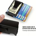 Minimalist carbon fiber RFID holder ultra-thin mini ID credit card holder aluminum alloy men's and women's wallet. 