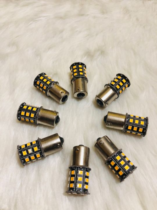 360 digree led indicator light for bikes (4pis )( cross pin) yellow