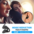 Soft Ear Plugs for Sleep 3 Layer Reusable Silicone Noise Cancelling Hearing Protection New.